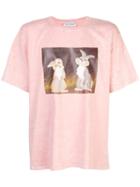 Rochambeau Thumper Graphic Print T-shirt - Pink