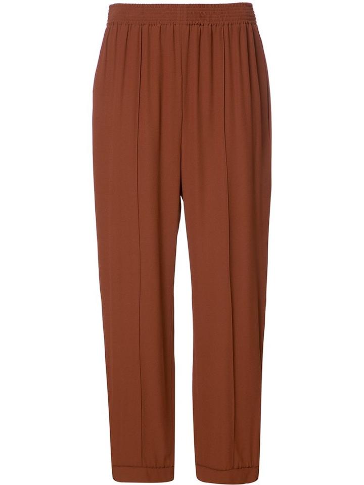 Marni Loose Resort Trousers, Women's, Size: 42, Yellow/orange, Acetate/viscose