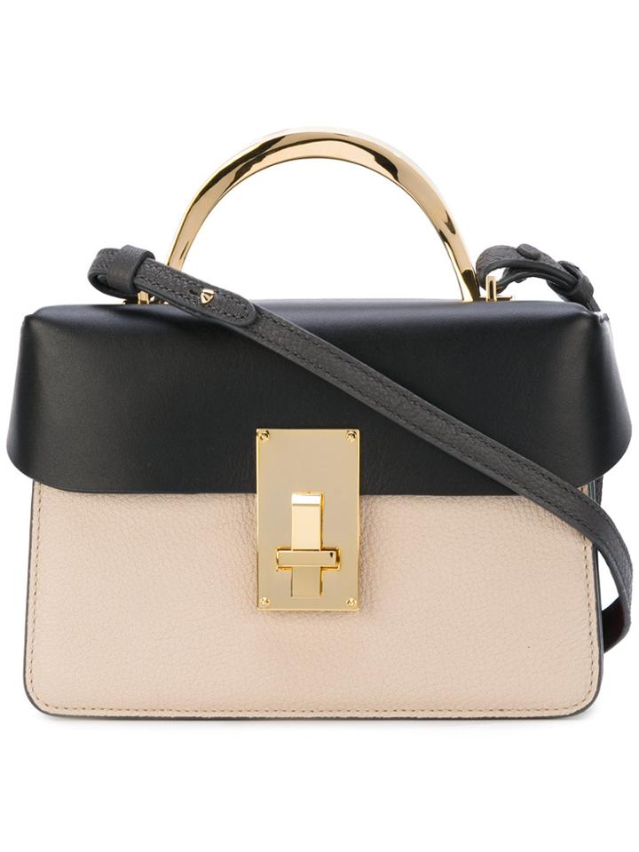 The Volon Top Handle Cross Body Bag - Nude & Neutrals