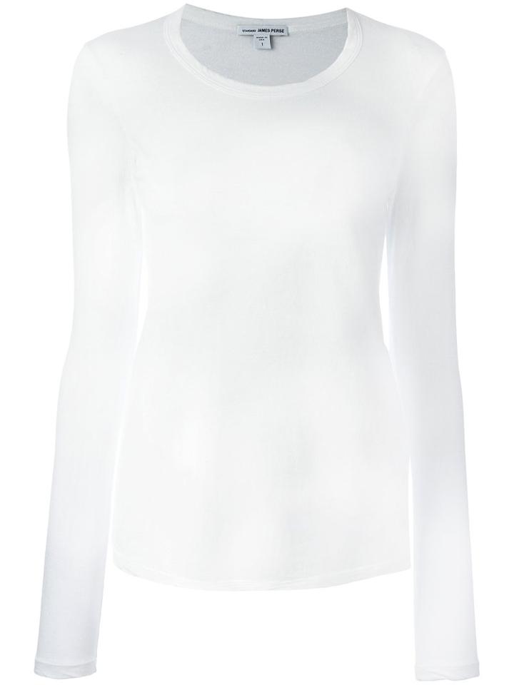 James Perse Long-sleeve T-shirt, Women's, Size: Iii, White, Cotton