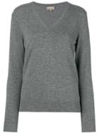 N.peal V Neck Knitted Sweater - Grey