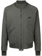 Wooyoungmi Logo Embroidered Bomber Jacket - Grey