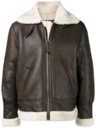 Schott Casual Leather Jacket - Brown