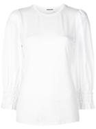 Elie Tahari Structured Shoulder T-shirt - White