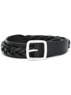 Dsquared2 - Woven Belt - Men - Leather - 95, Black, Leather
