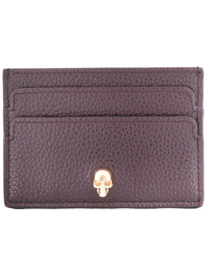 Alexander Mcqueen Skull Cardholder - Brown