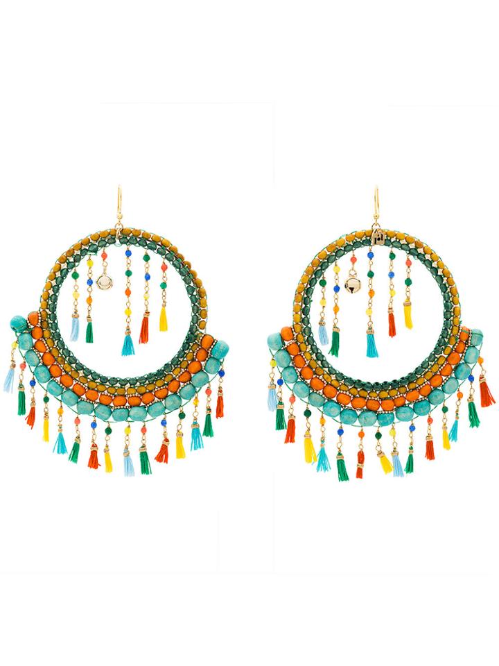 Rosantica Merida Tassel And Bead Earrings - Multicolour