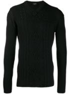 Jean Paul Gaultier Pre-owned 1990's Cable Knit Jumper - Black