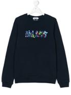 Msgm Kids Teen Milano Sweatshirt - Blue