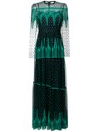 Philosophy Di Lorenzo Serafini Embroidered Tulle Maxi Dress - Black