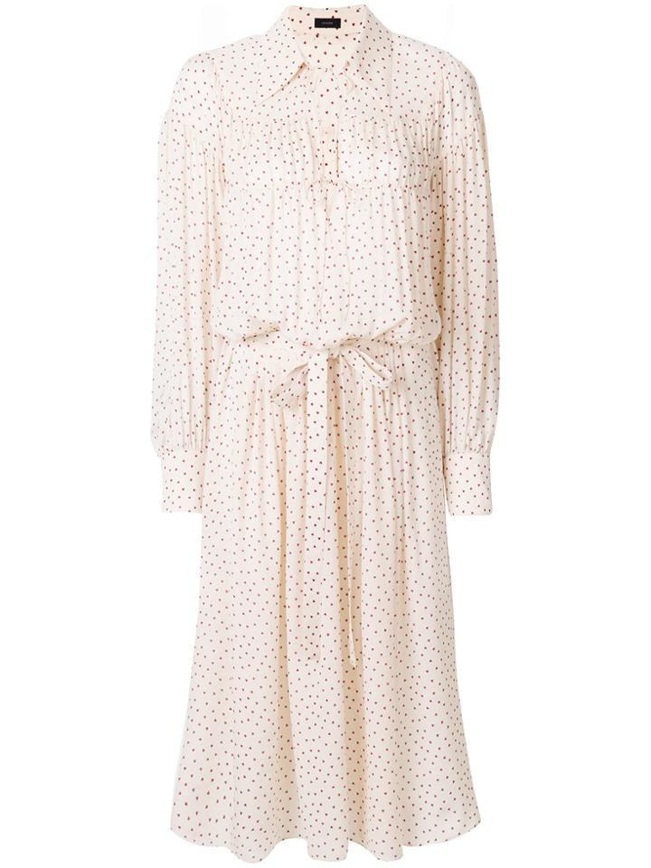Joseph Belted Print Dress - Nude & Neutrals