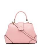Manu Atelier Bubblegum Pink Frame Leather Cross-body Bag - Pink &