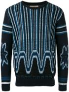 Nuur - Patterned Sweater - Men - Cotton - 48, Blue, Cotton