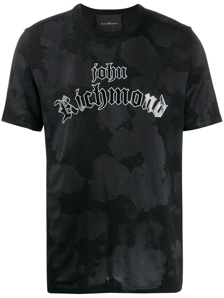 John Richmond Relaxed-fit Logo Print T-shirt - Black