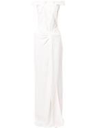 Roland Mouret Deauville Off-the-shoulder Gown - White