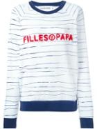Filles A Papa 'marin' Sweatshirt, Women's, Size: 2, White, Cotton/polyester