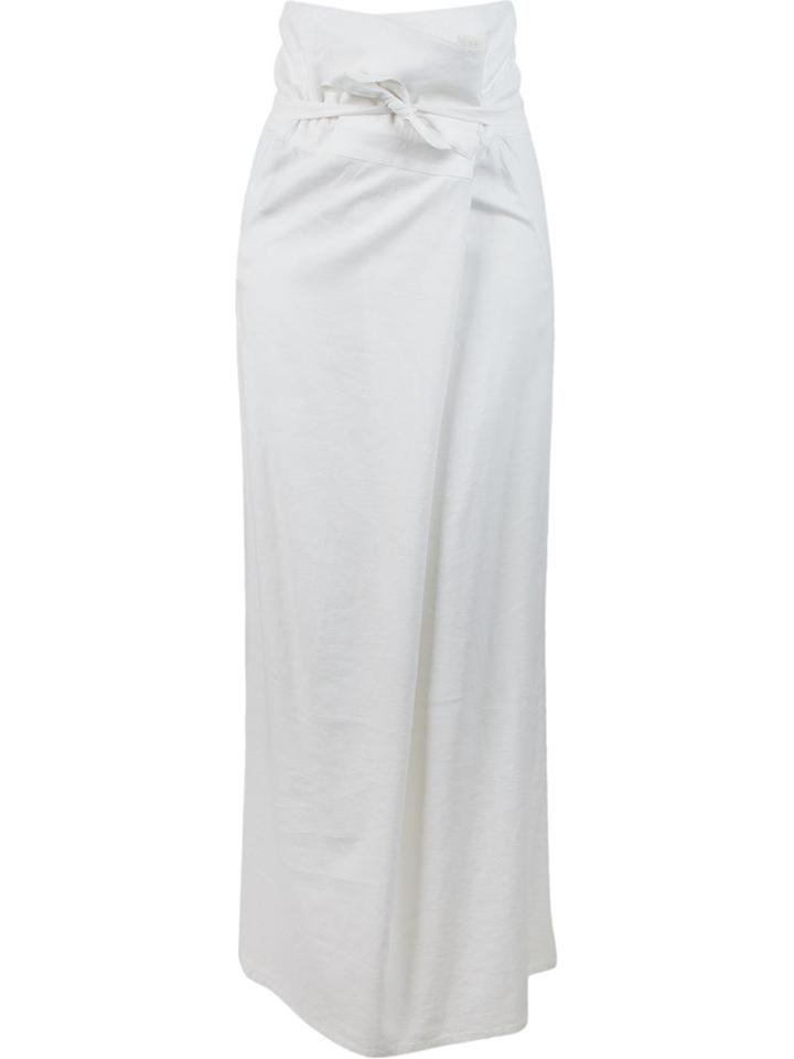 Uma Raquel Davidowicz Sal Skirt, Women's, Size: 40, White, Linen/flax/spandex/elastane/viscose