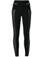 Murmur - Contrast Track Pants - Women - Polyamide/spandex/elastane - 38, Women's, Black, Polyamide/spandex/elastane