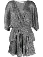 Iro Ruffled Mini Dress - Silver