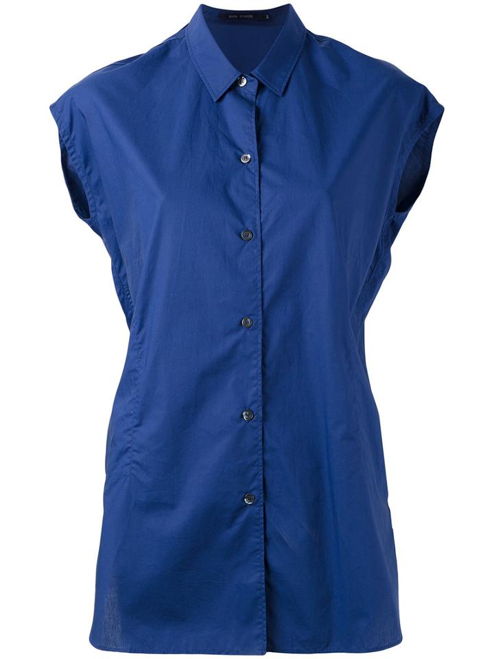 Sofie D'hoore Loose-fit Sleeveless Shirt, Women's, Size: 38, Blue, Cotton