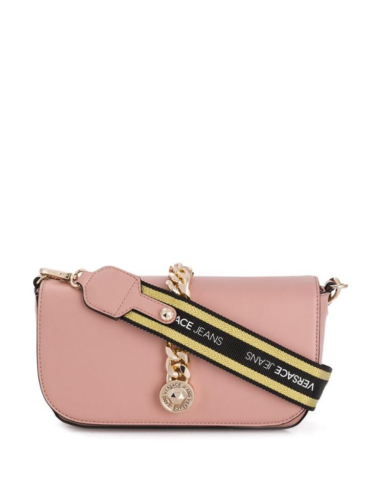 Versace Jeans Chain Detail Shoulder Bag - Pink