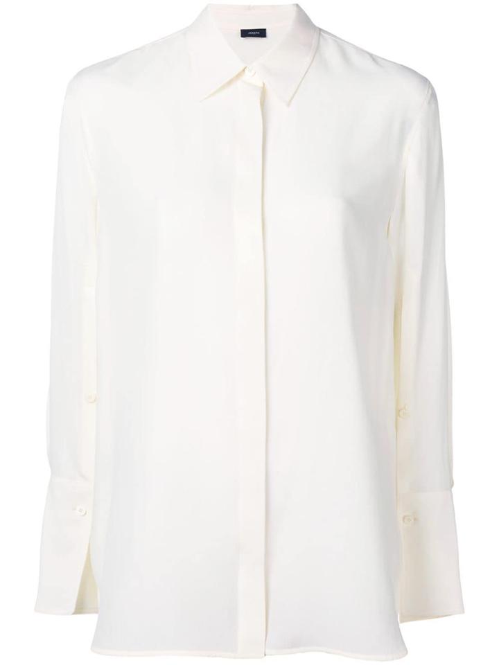 Joseph Concealed Front Shirt - Neutrals
