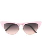 Matthew Williamson Cat Eye Sunglasses - Pink & Purple