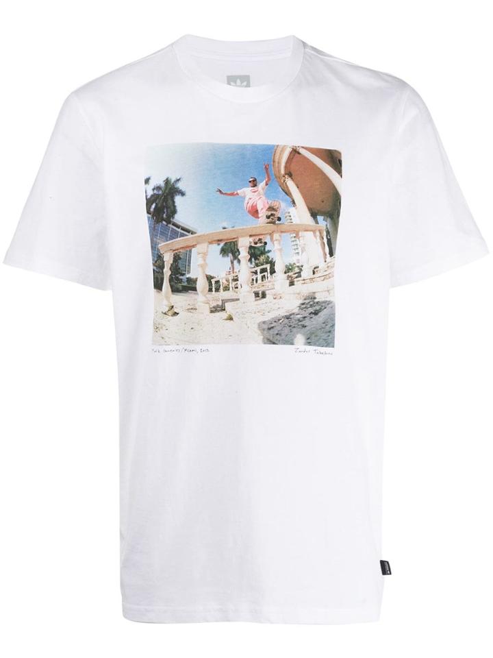 Adidas Miami Photo Print T-shirt - White