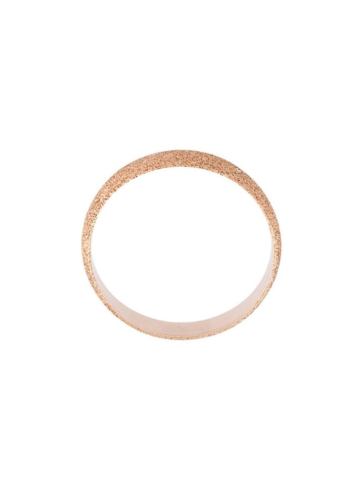 Carolina Bucci Florentine Finish Flat Sparkly Ring, Women's, Size: 5 1/2, Metallic