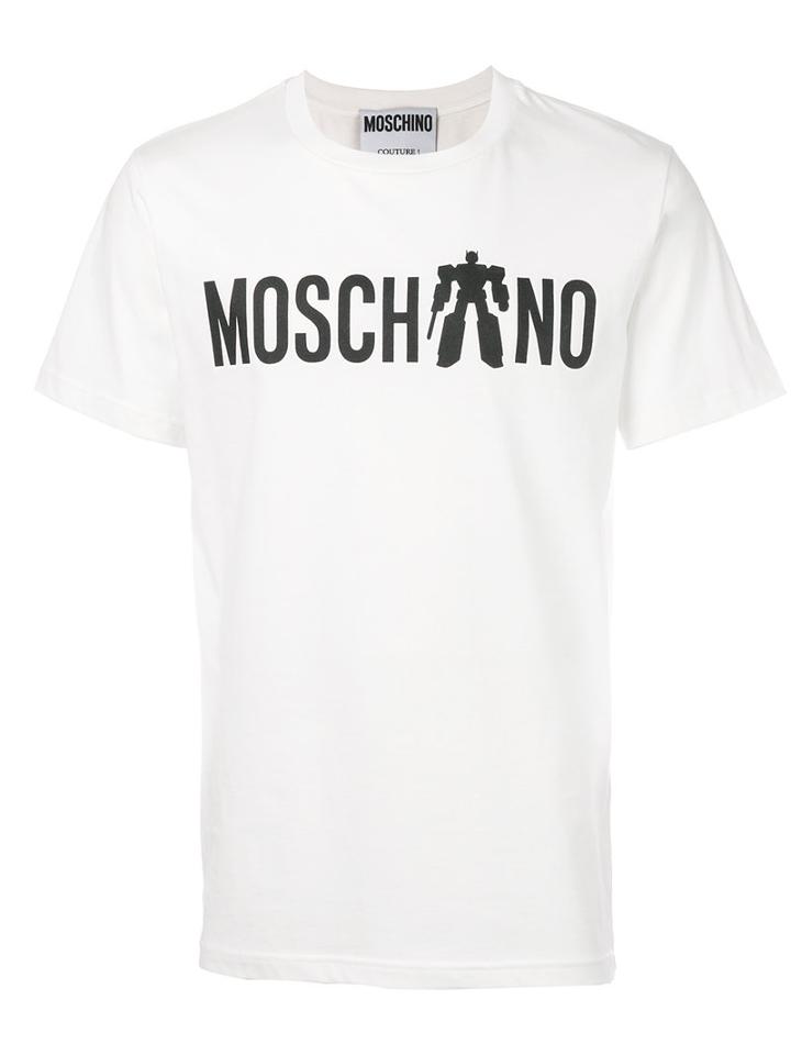 Moschino - Transformer Logo T-shirt - Men - Cotton - 50, White, Cotton
