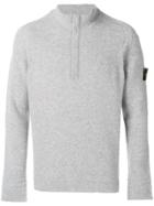 Stone Island Half Zip Sweater - Grey