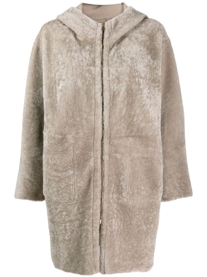 Salvatore Santoro Hooded Coat - Grey