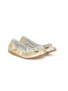 Mi Mi Sol Embellished Ballerina Shoes - Metallic