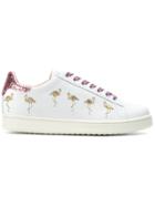 Moa Master Of Arts Flamingo Glitter Sneakers - White