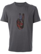 John Varvatos Hand Print T-shirt, Men's, Size: Xl, Grey, Cotton
