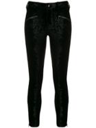 J Brand Kenna Velvet Skinny-fit Trousers - Black