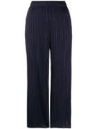 Pleats Please Issey Miyake High-waisted Pleated Trousers - Blue