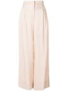 Tela High Rise Palazzo Pants - Nude & Neutrals