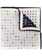 Fefè Butterfly Print Pocket Square - Multicolour