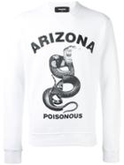 Dsquared2 - Arizona Snake Printed Sweatshirt - Men - Cotton - L, White, Cotton
