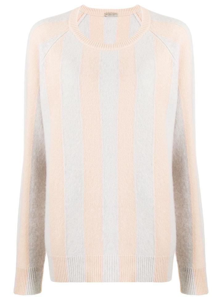 Bottega Veneta Pre-owned Cashmere Striped Jumper - Grey