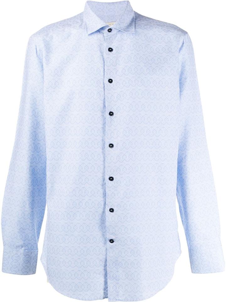 Etro Tonal Printed Shirt - Blue