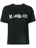 Sacai Madness Slogan T-shirt - Black