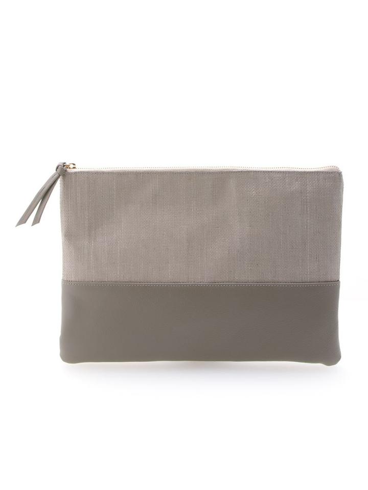 Sarah Chofakian Clutch, Women's, Grey