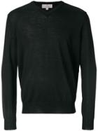 Canali Classic Knitted Sweater - Black