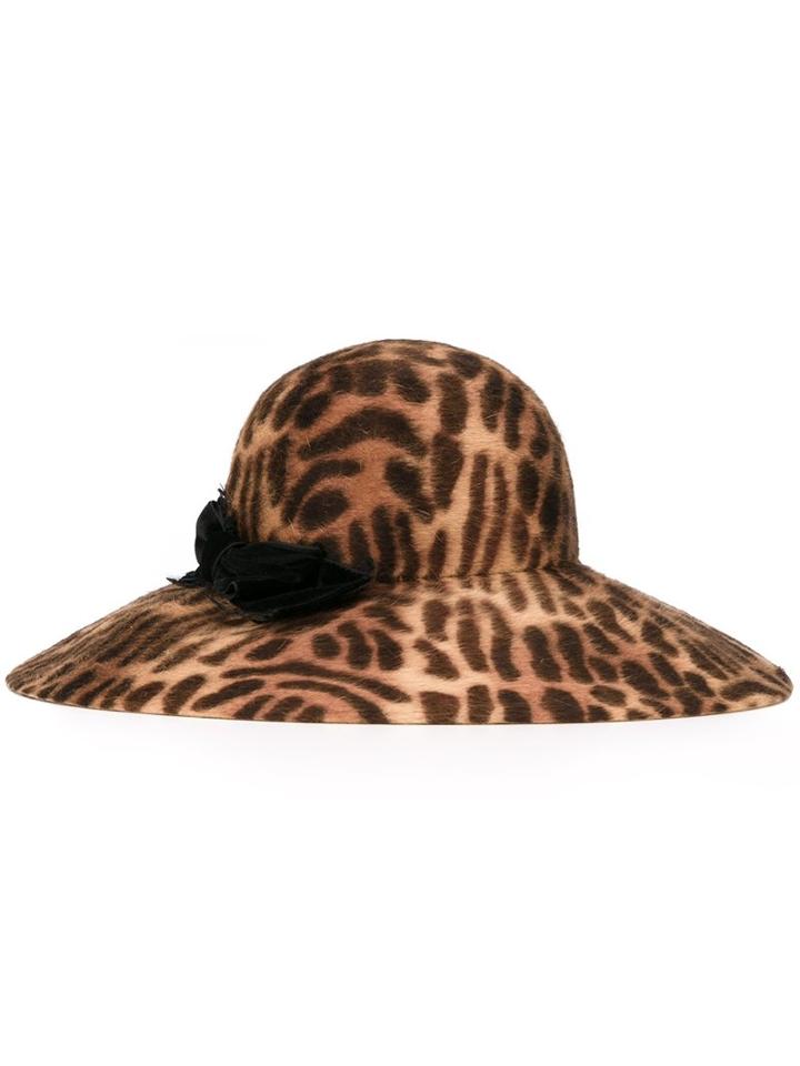 Ca4la Wide Tiger Pattern Hat