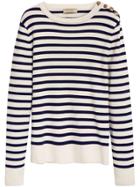 Burberry Breton Stripes Sweater - White