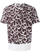 Marni Flutter Print T-shirt, Men's, Size: 50, White, Cotton