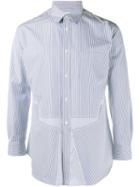 Comme Des Garçons Shirt Geometric Cut Shirt, Men's, Size: Small, Blue, Cotton