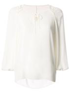 Tomorrowland Relaxed-fit Turtleneck Blouse - White
